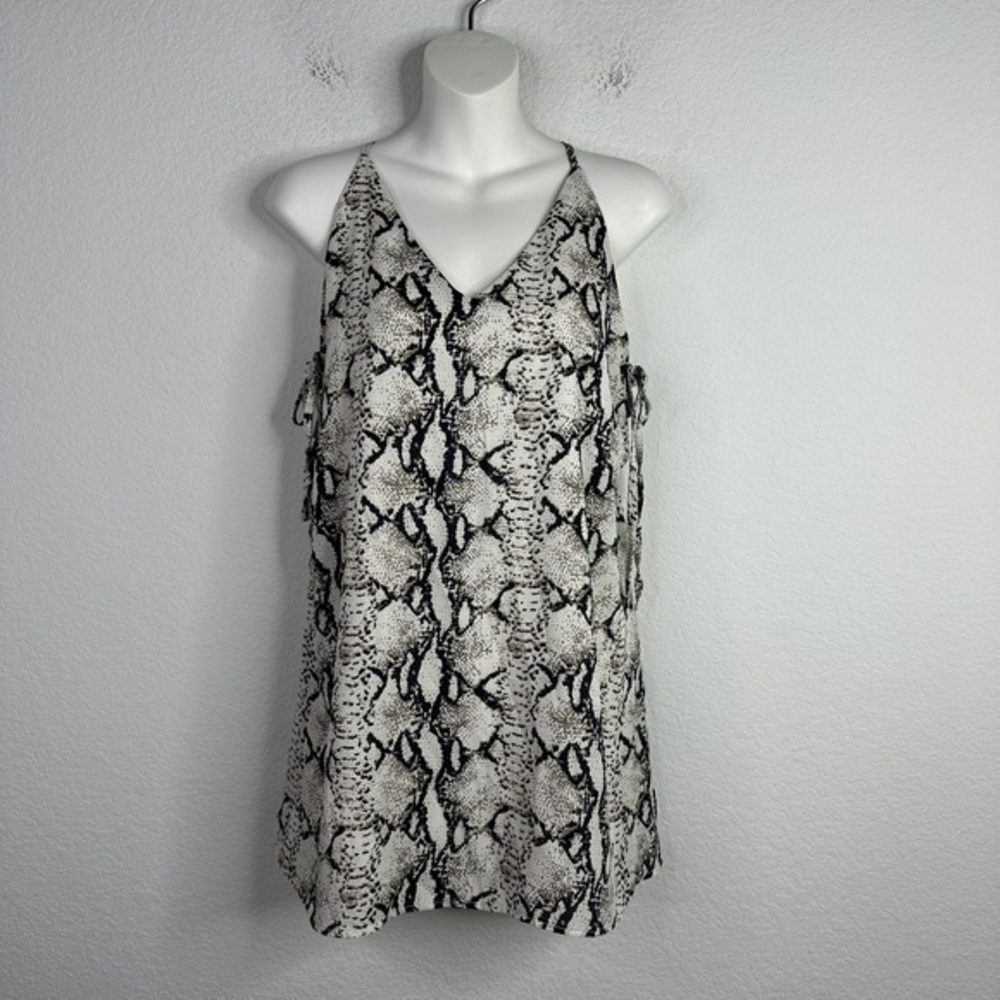 Tobi Dress Women’s Medium Snake Print Sleeveless Halter Flowy Artsy Boho